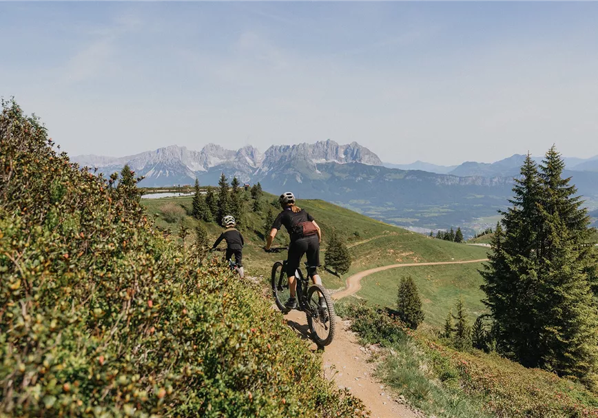 Mountainbiken am Hahnenkamm Trail