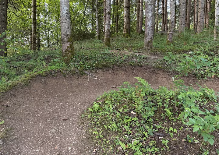 Steilkurve am Mocking Downhill